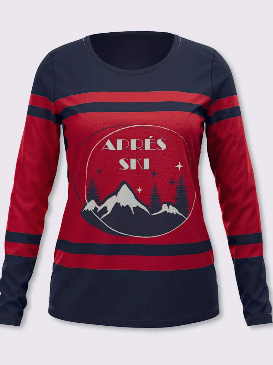 T-shirt à manches longues motif sportif