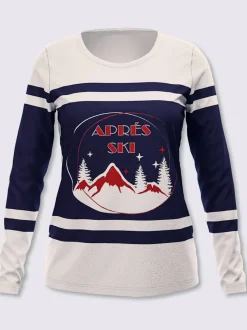 T-shirt à manches longues motif sportif