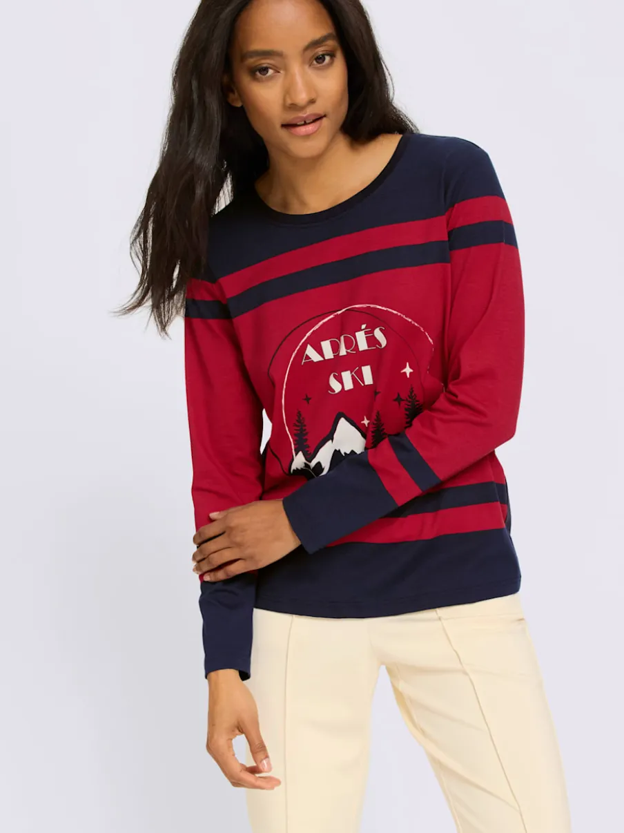 T-shirt à manches longues motif sportif