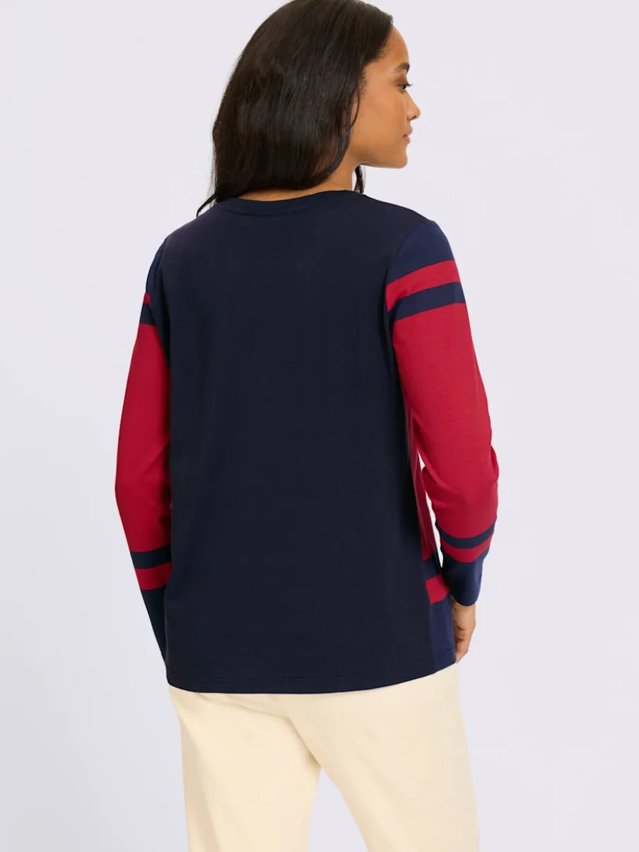 T-shirt à manches longues motif sportif