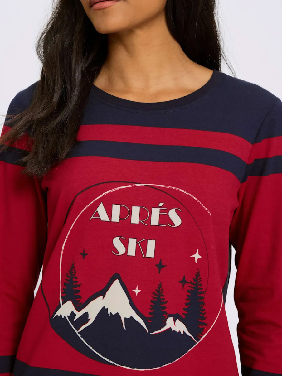 T-shirt à manches longues motif sportif