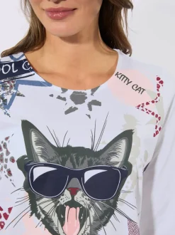 T-shirt à manches longues pur coton