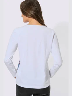 T-shirt à manches longues pur coton