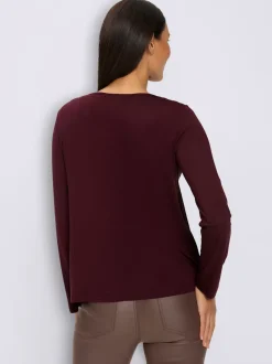 T-shirt à manches longues qualité maille imprimée