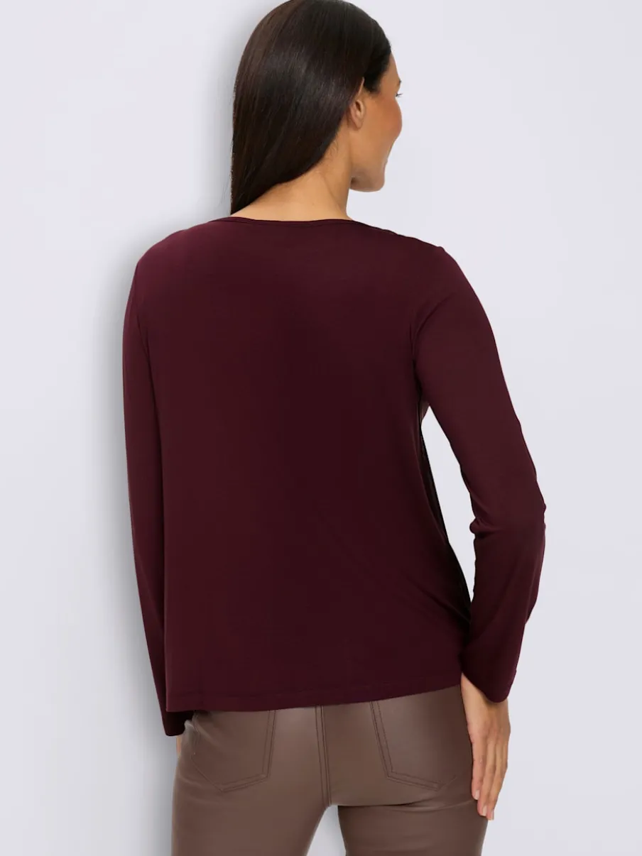 T-shirt à manches longues qualité maille imprimée