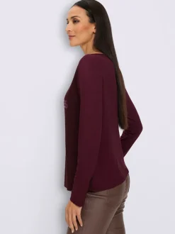 T-shirt à manches longues qualité maille imprimée