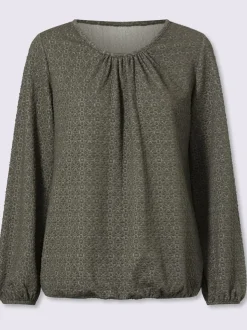 T-shirt à manches longues tissu structuré de qualité
