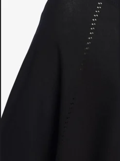 T-shirt à manches mi-longues avec motif en tricot ajouré