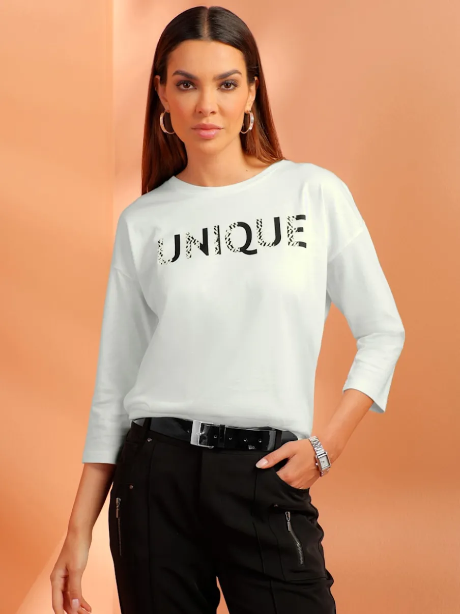 T-shirt à manches 3/4 50% modal