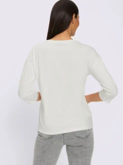 T-shirt à manches 3/4 50% modal