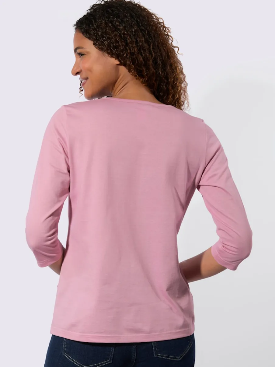T-shirt à manches 3/4 pur coton
