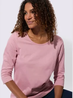 T-shirt à manches 3/4 pur coton