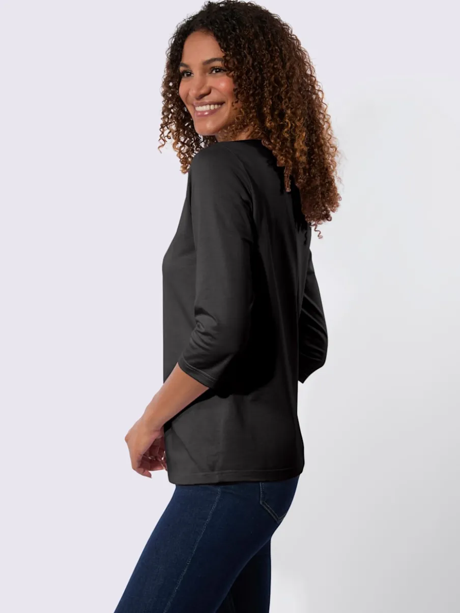 T-shirt à manches 3/4 pur coton