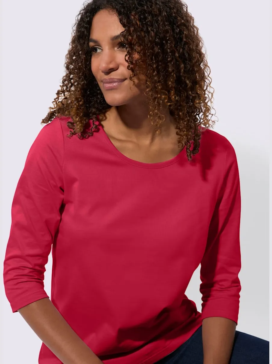 T-shirt à manches 3/4 pur coton