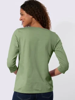 T-shirt à manches 3/4 pur coton