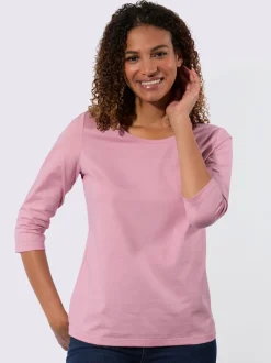 T-shirt à manches 3/4 pur coton