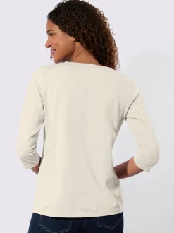 T-shirt à manches 3/4 pur coton