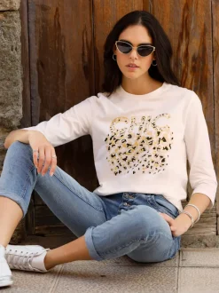 T-shirt à manches 3/4 qualité coton doux sur la peau