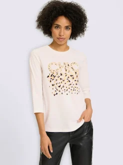 T-shirt à manches 3/4 qualité coton doux sur la peau