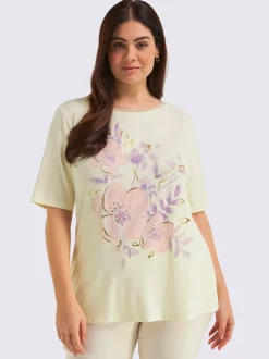 T-shirt motif féminin