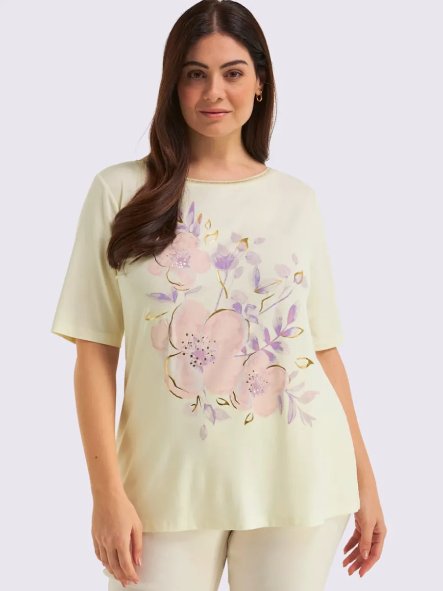 T-shirt motif féminin