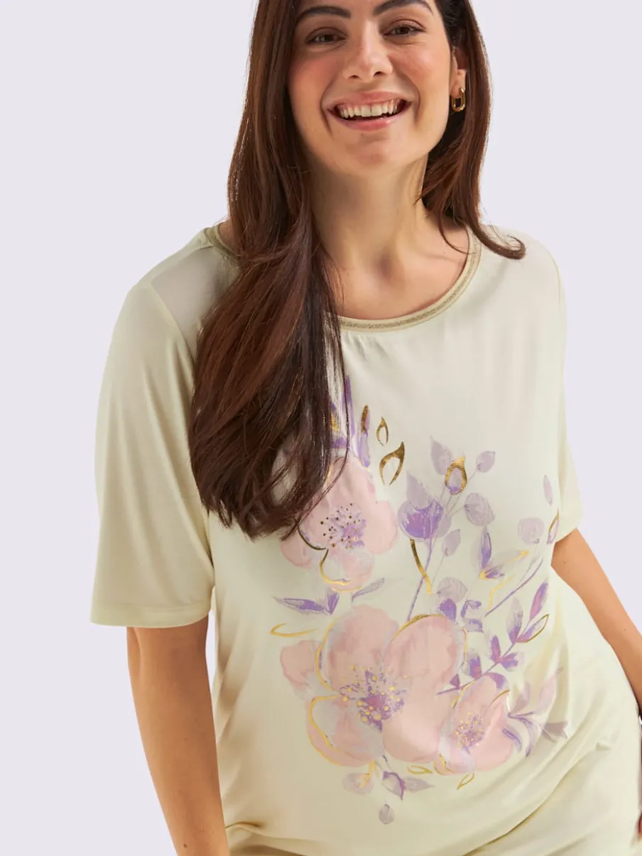 T-shirt motif féminin