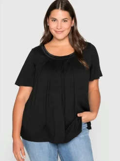 T-shirt plis creux tendance