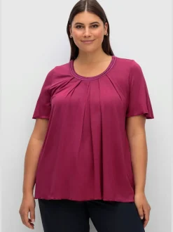 T-shirt plis creux tendance