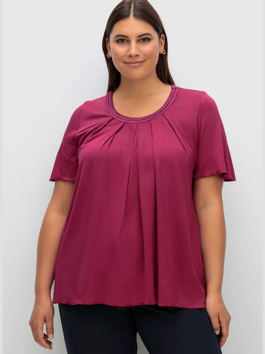 T-shirt plis creux tendance