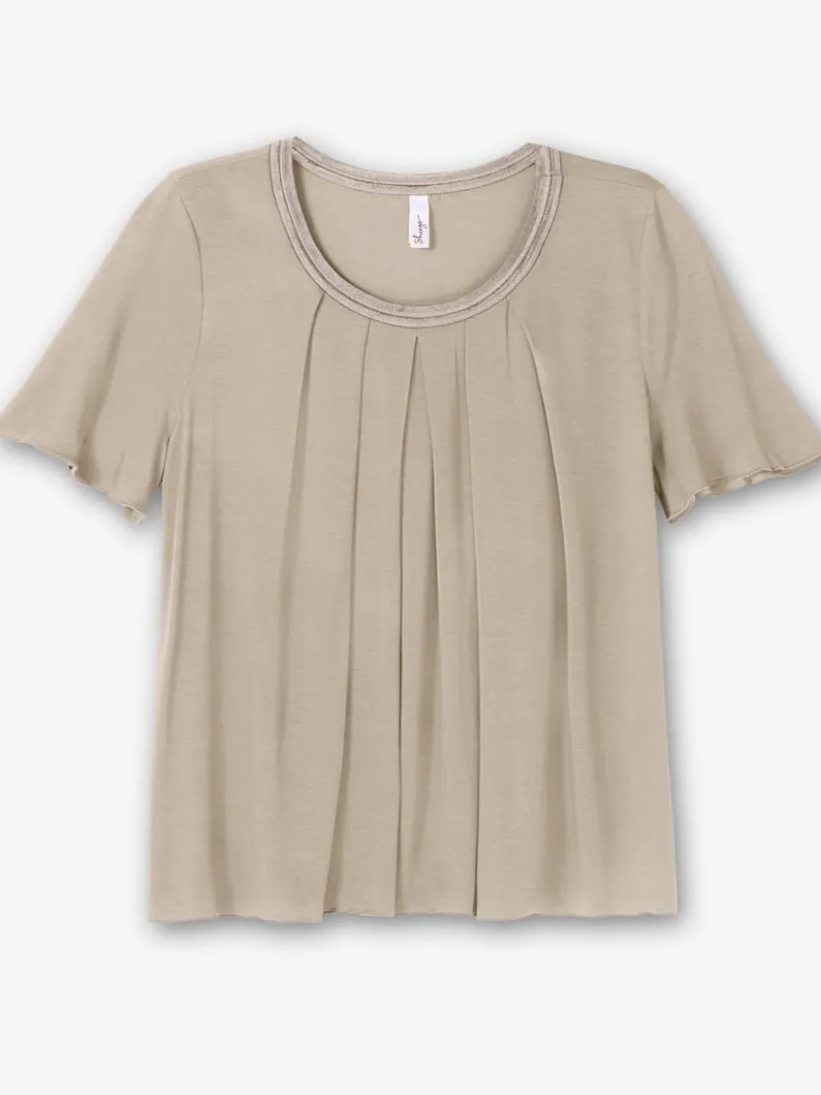 T-shirt plis creux tendance