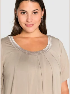 T-shirt plis creux tendance