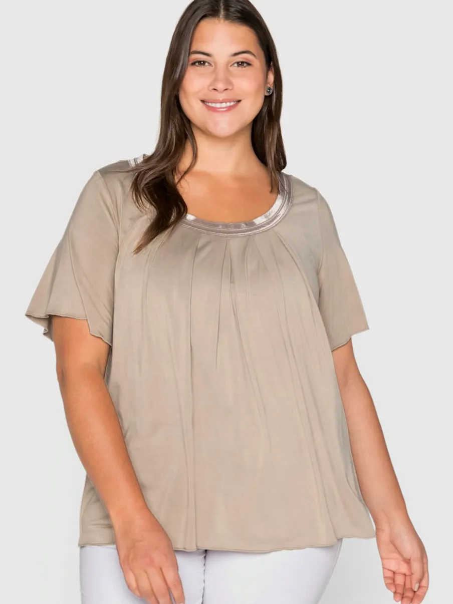 T-shirt plis creux tendance