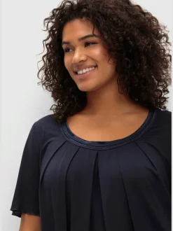 T-shirt plis creux tendance