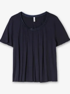 T-shirt plis creux tendance