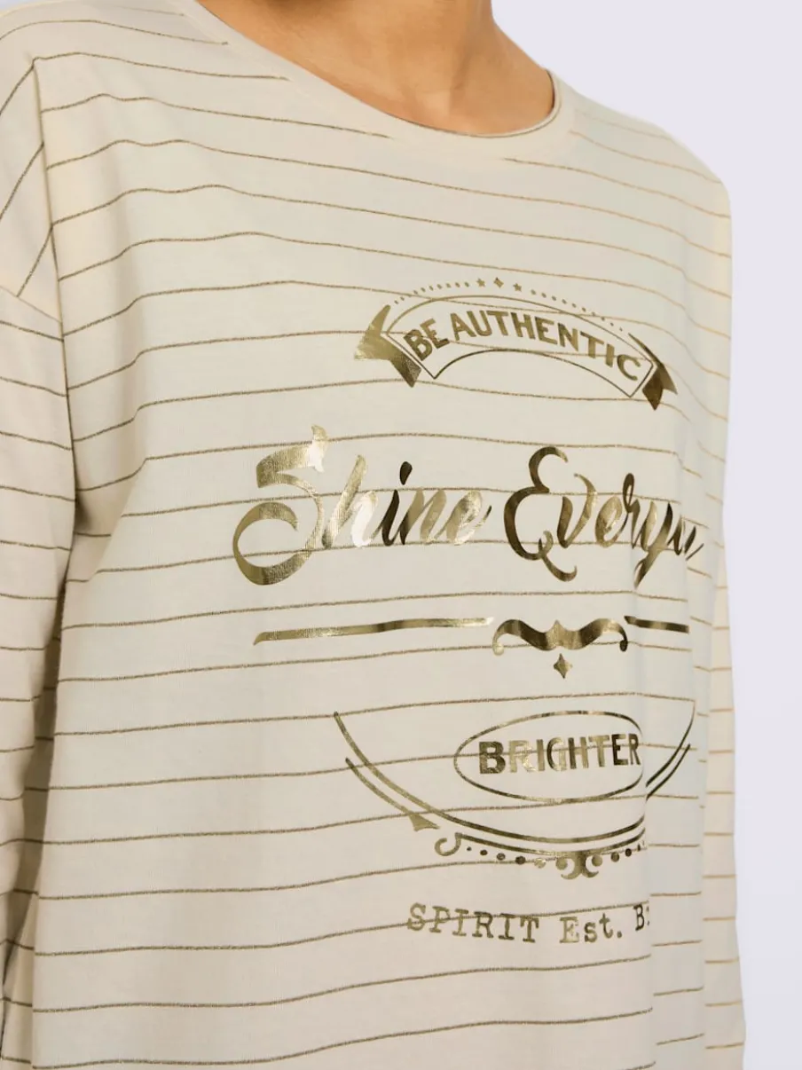 T-shirt rayé jersey fin