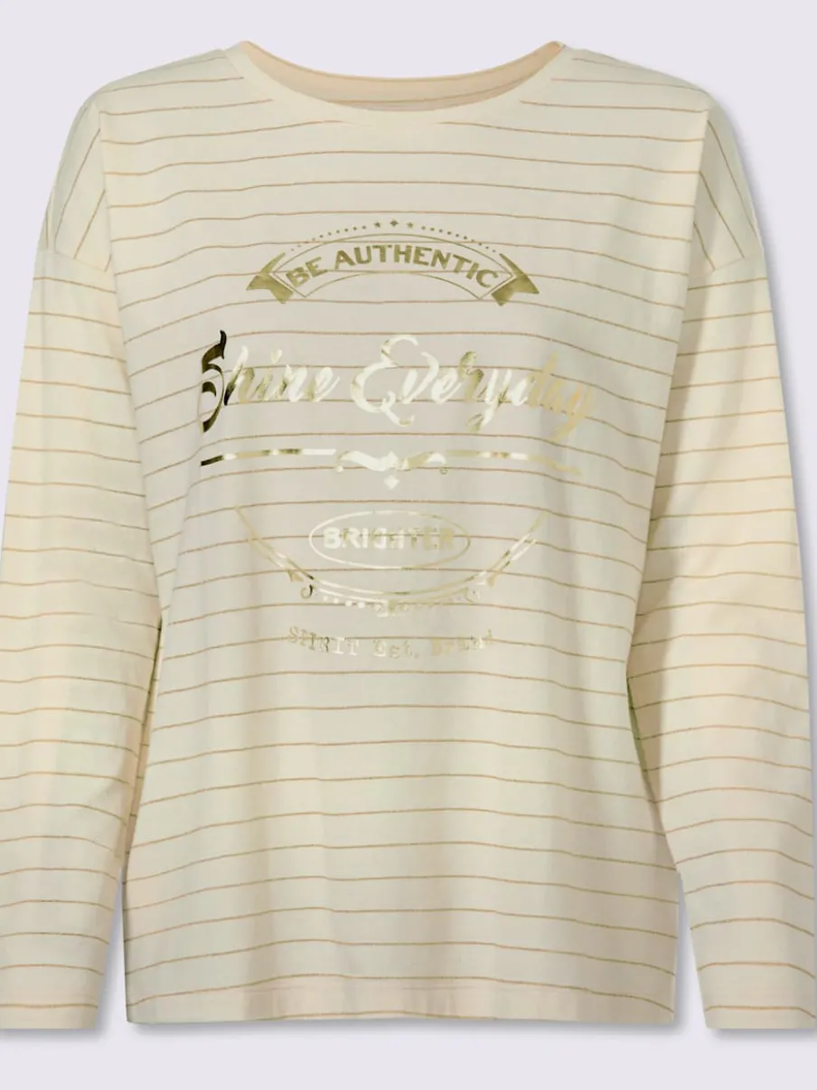 T-shirt rayé jersey fin