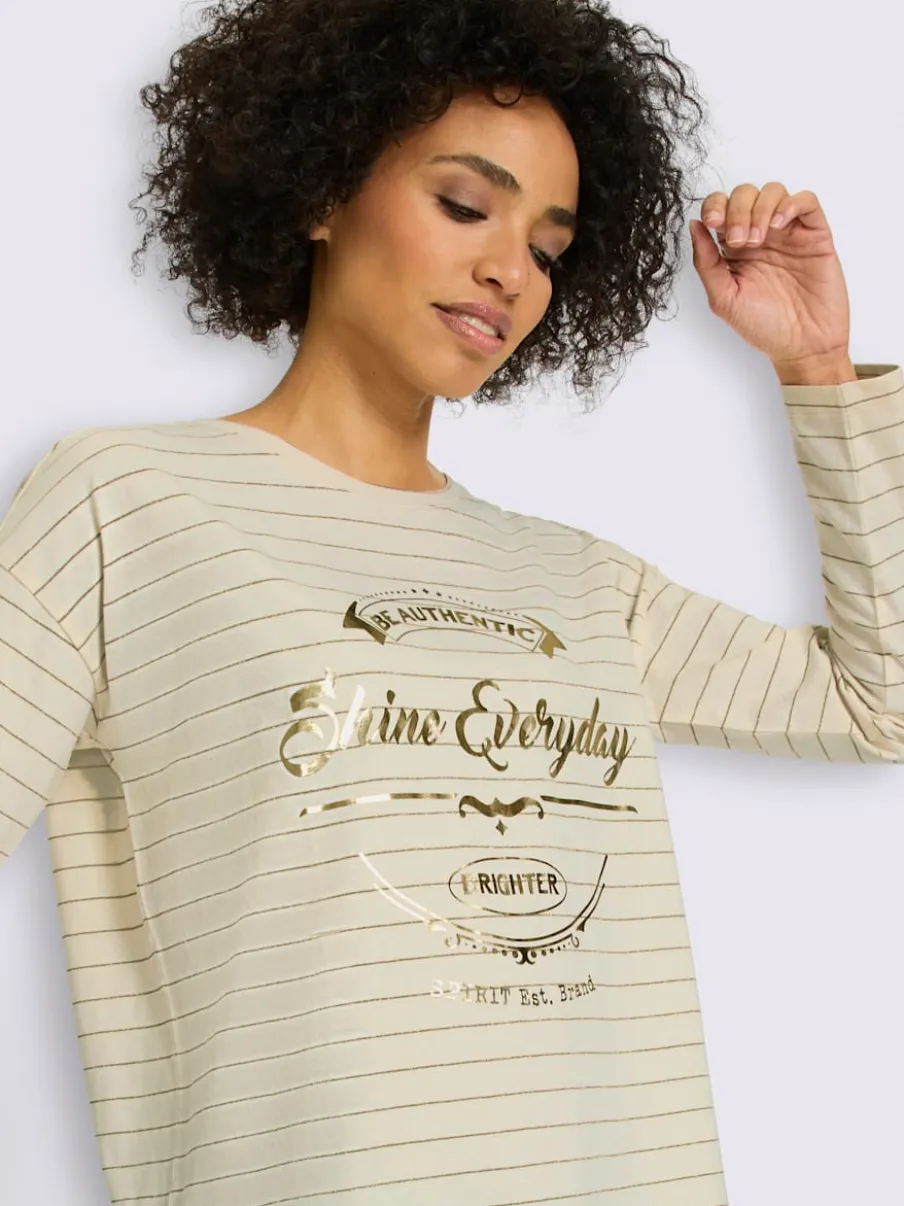 T-shirt rayé jersey fin