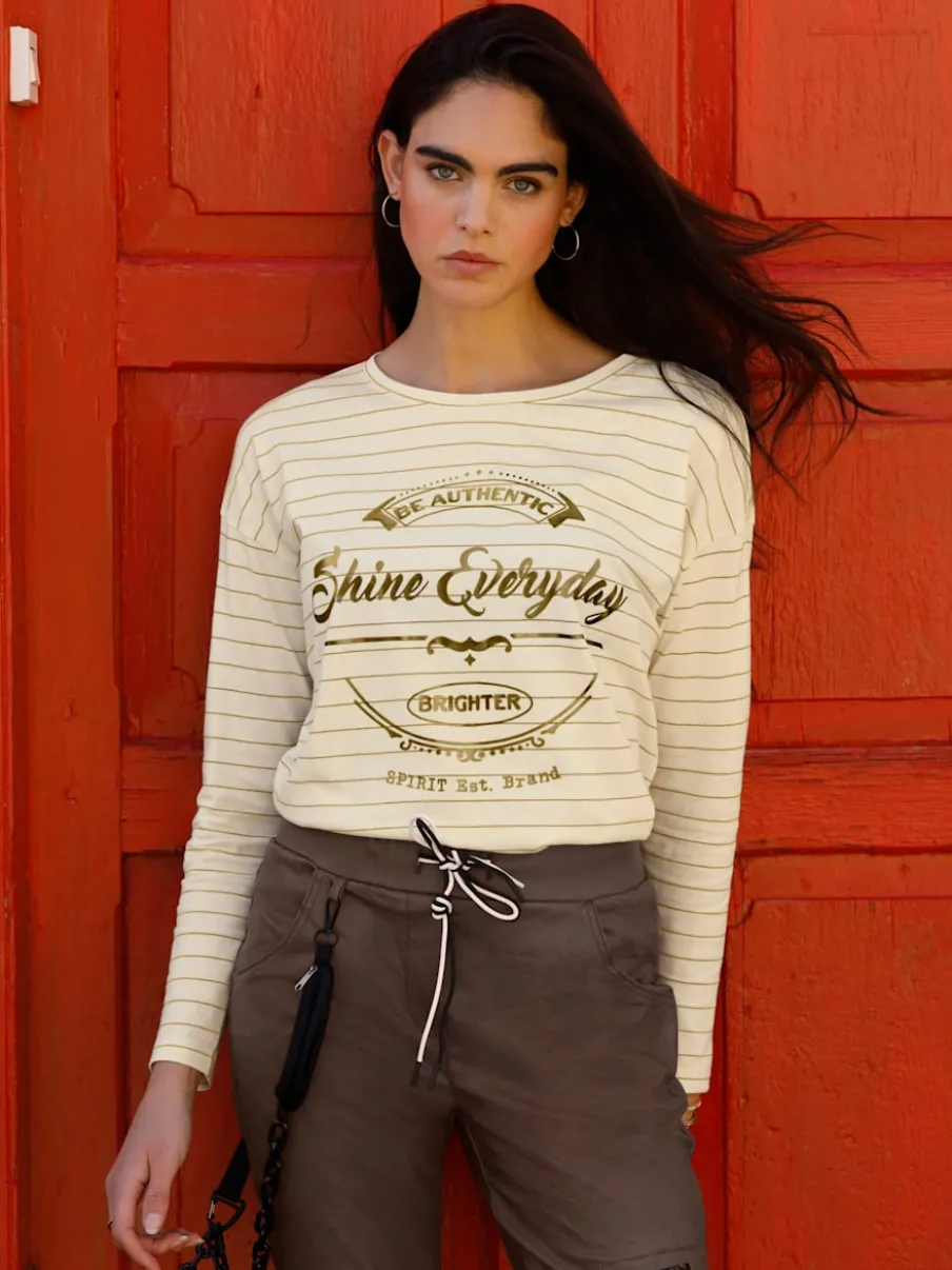 T-shirt rayé jersey fin