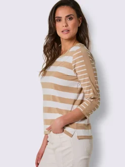 T-shirt rayé 96% lyocell (tencel)