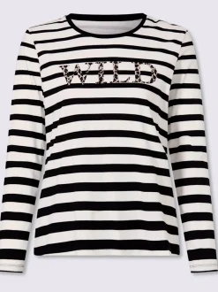 T-shirt rayé motif à rayures mode