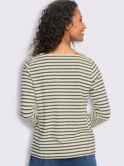 T-shirt rayé qualité coton doux sur la peau