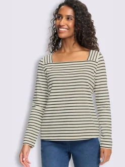 T-shirt rayé qualité coton doux sur la peau