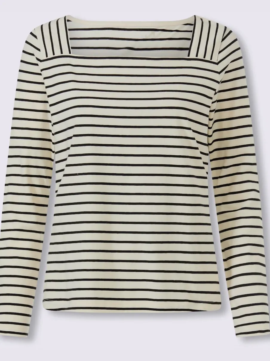 T-shirt rayé qualité coton doux sur la peau