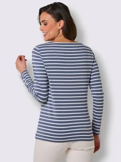 T-shirt rayé qualité coton pima