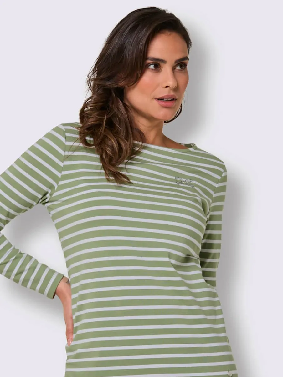 T-shirt rayé qualité coton pima