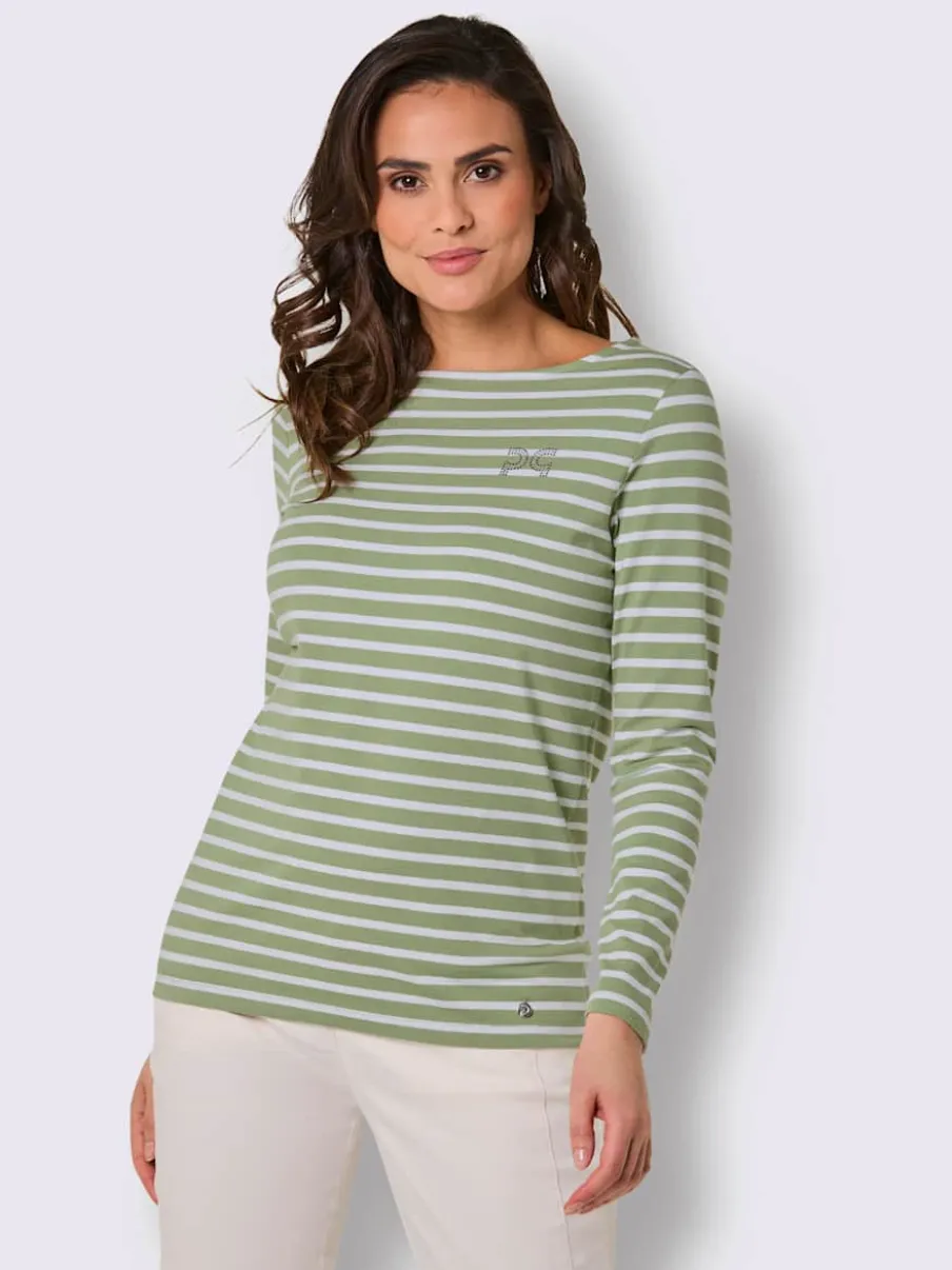 T-shirt rayé qualité coton pima