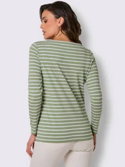 T-shirt rayé qualité coton pima
