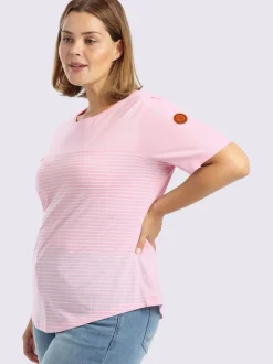 T-shirt à rayures rayures sportives