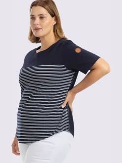 T-shirt à rayures rayures sportives