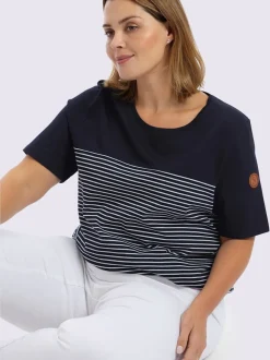 T-shirt à rayures rayures sportives